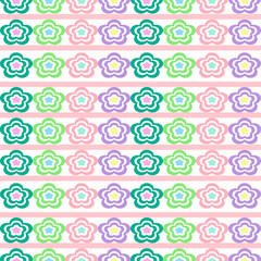 seamless pattern with flowers