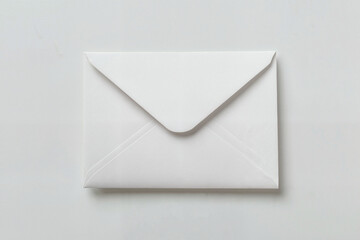 White envelope on plain background
