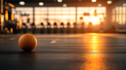 "Orange on the Floor at Sunset"