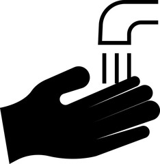 Wash your hands icon, Personal treatment vector, symbol concept for graphic design, Cleaning Sponge, Dirty, Dryer, Faucet, Hand Dryer, Human Hand, Human Skin, Hygiene, Skin, Soap, Toilet, Water.