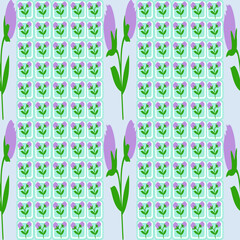 seamless pattern with green leaves