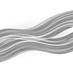 Obraz premium Abstract white background with a flowing vector illustration of a feather, evoking a smoky bird or phoenix design with elegant lines and a swirling, colorful pattern