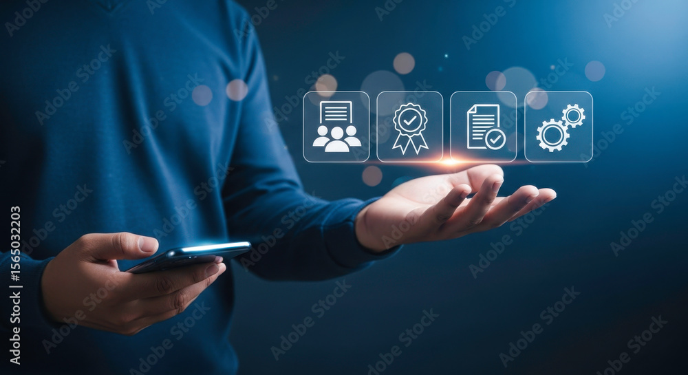 Poster business process management automation workflow software quality control compliance standards digita