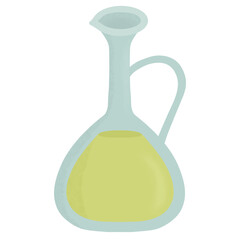 olive oil in glass jug