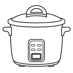 Electric cooker with control panel kitchen appliance