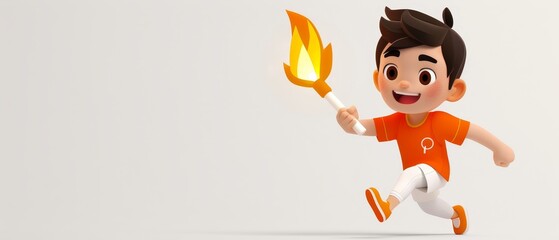 Fototapeta premium girl with fire