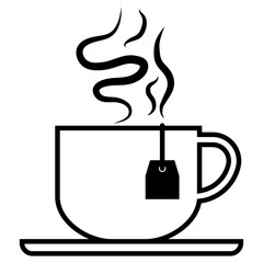 Obraz premium tea icon, cup of coffee, cup of tea icon.