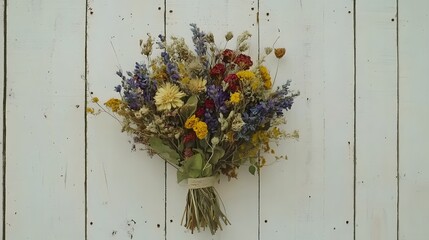 Dried Flower Bouquet Rustic Wedding Decor