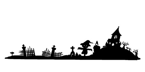Obraz premium halloween decoration frame