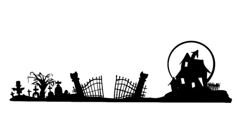 Fototapeta premium halloween decoration frame