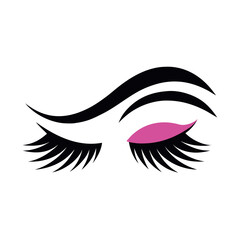 Eyelashes Logo Design Vector  Elegant Free Logo Template for Beauty and Cosmetic Branding