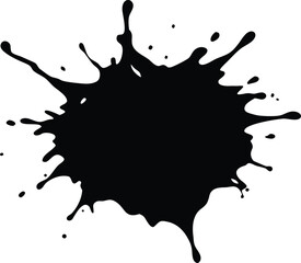 Paint splash silhouette image for abstract and creative designs