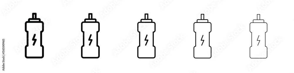 Poster isotonic icon vector in editable stroke linear pictogram