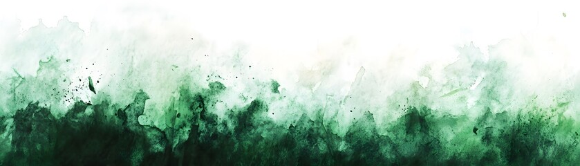 Abstract watercolor background with shades of green.