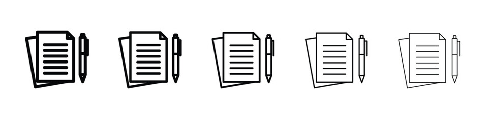 Wills and trusts icon vector in editable stroke linear pictogram