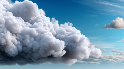 Majestic cumulonimbus cloud against a vibrant sky