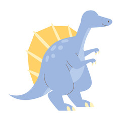 Cute Dinosaur Cartoon Illustration