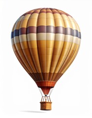 Fototapeta premium Vintage Hot Air Balloon in Gold and Brown Tones