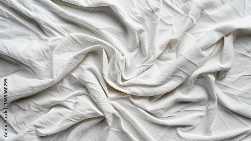 Aufkleber soft white fabric with gentle wrinkles creates serene and calming atmosphere, perfect for various de