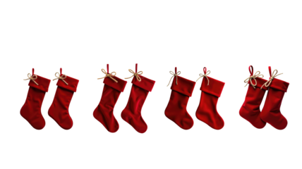 santa stocking hanger png