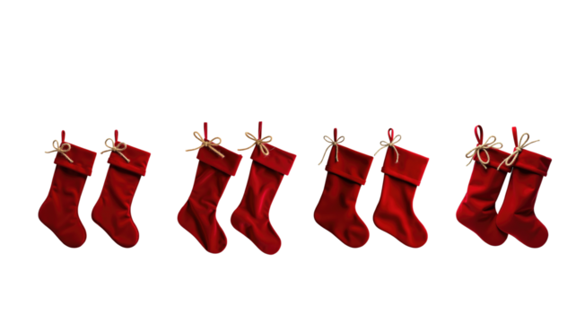 santa stocking hanger png
