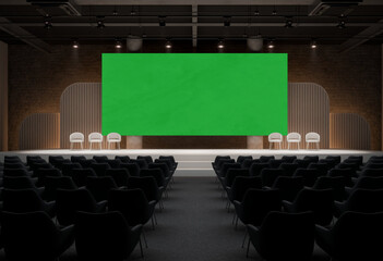 empty conference room.