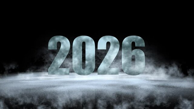 2026 letters frozen in the cold darkness