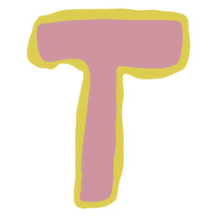 hand drawing unique ugly abjad font 