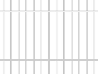 Minimalist Metal prison bars vector illustration