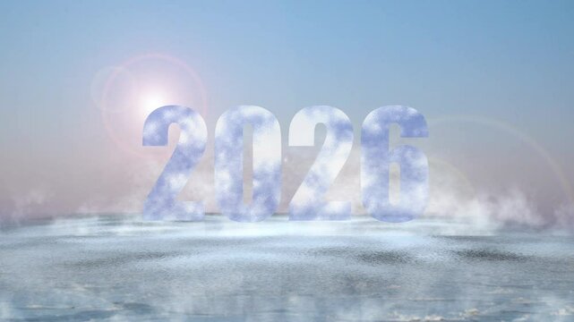 iced letters shining in the chilly winter morning glow