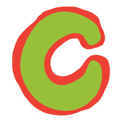 hand drawing unique ugly abjad font 