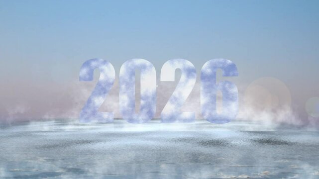 iced letters shining in the chilly winter morning glow