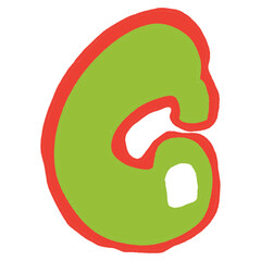 hand drawing unique ugly abjad font 