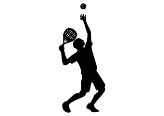 Padel player silhouette © Mazmuck