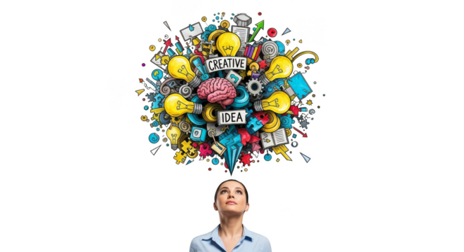 Creative Ideas Brainstorming Concept