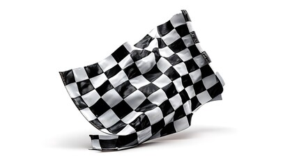 racing flag isolated on white