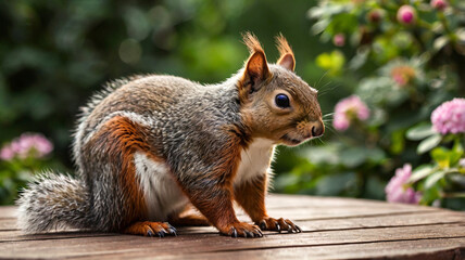 squirrel in the garden