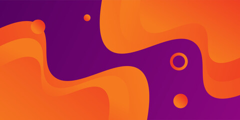 Modern dark purple orange pink geometric . Dynamic style banner design from fruit concept.  It is suitable for posters, flyers, websites, covers, banners, advertising