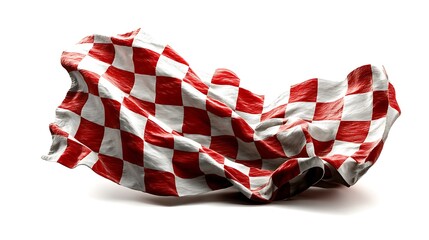 racing flag isolated on white