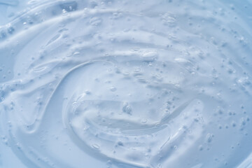 Jelly-Like Cosmetic Gel Swipe. Clean Aesthetic for Moisturizer Mockups, Skincare Flat Lays and...