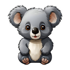 Adorable Baby Koala. A Charming Cartoon Illustration