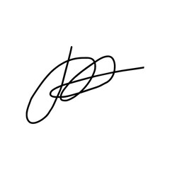 Messy doodle-style signature representing fake autograph or abstract handwriting on transparent SVG. Black sketch element ideal for creative branding, legal mockups or identity concepts.