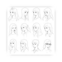 Ai genarate anime black and white