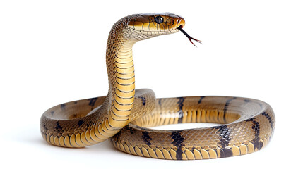 Fototapeta premium snake on white background