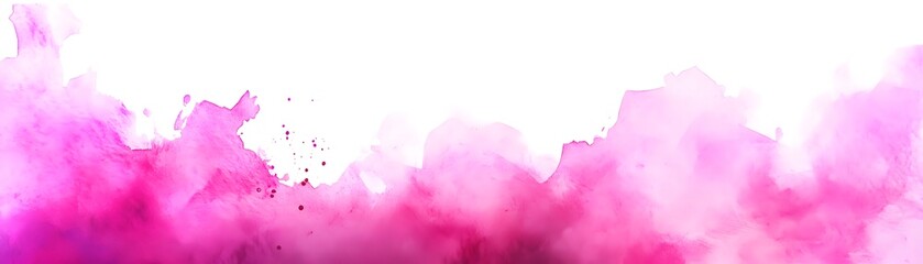 Abstract watercolor wash of vibrant pink hues.