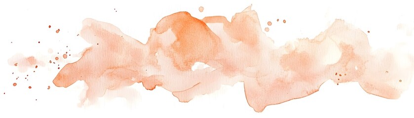 Watercolor paint splatter design in peachy tones.