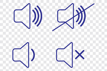 Mute sound icon concept. graphic design, logo, Web, UI.