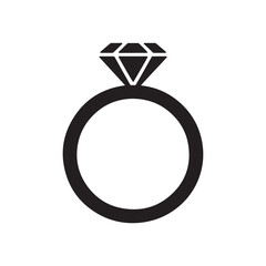 Elegant Diamond Engagement Ring Silhouette for Love and Commitment