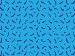seamless pattern with blue