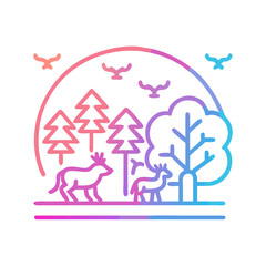 christmas card with cat and tree